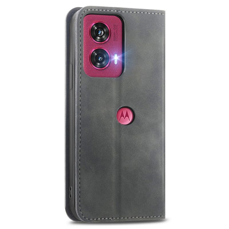 Folio-hoesje Voor Motorola Edge 50 Fusion Suède-effect