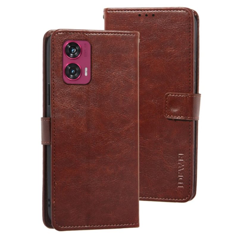 Leren Hoesje Voor Motorola Edge 50 Fusion Idewei Leerstijl