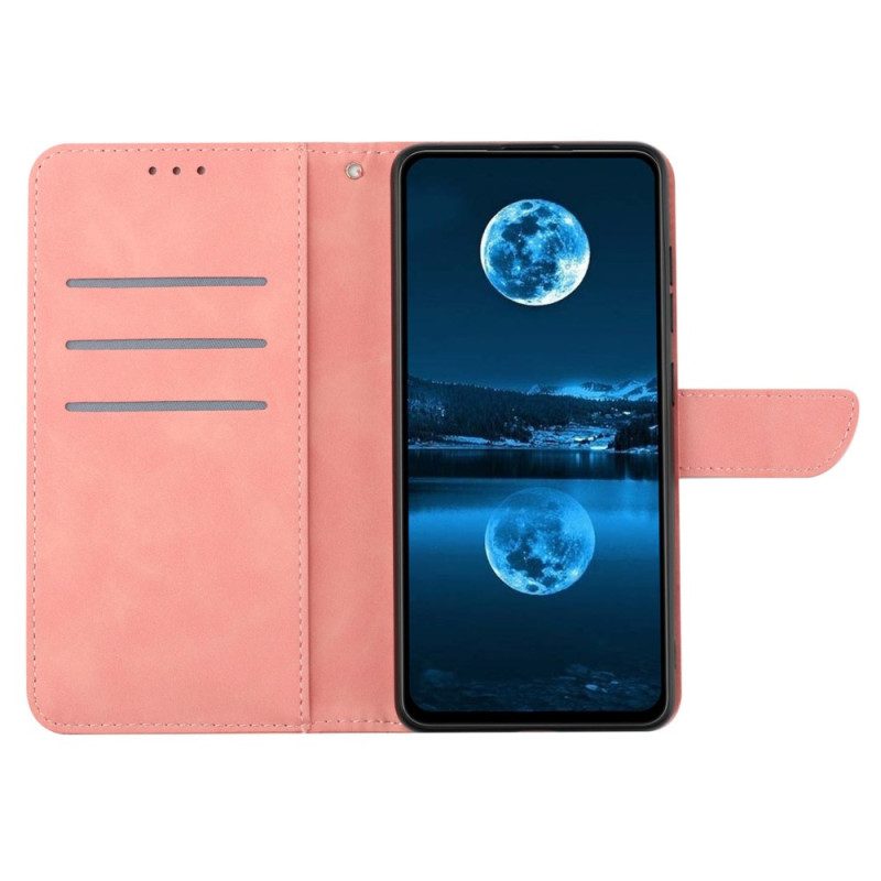 Flip Case Leren Honor 200 Gestreepte Lijnen En Punten