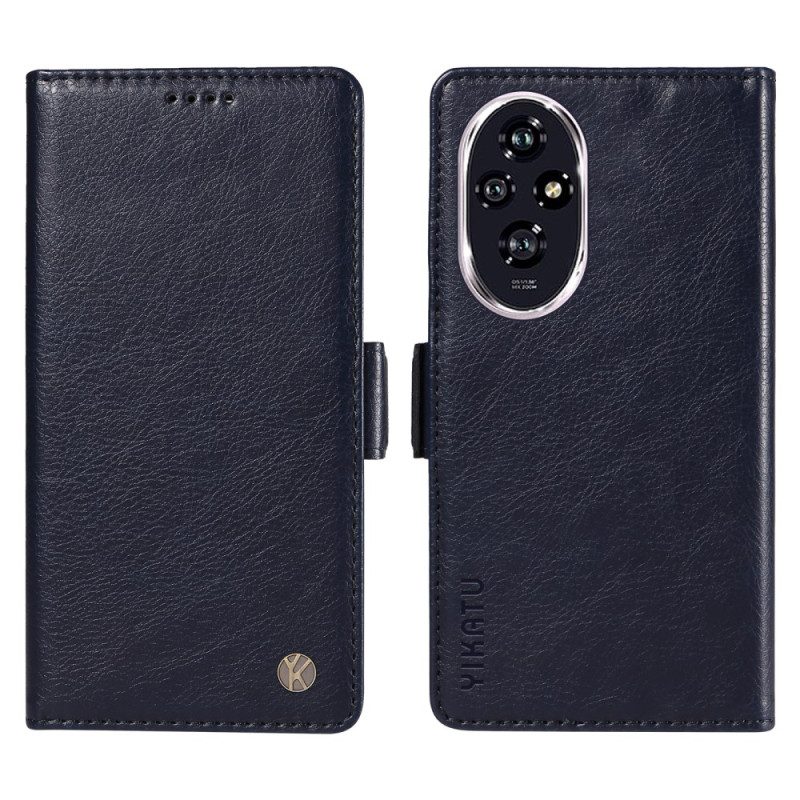 Flip Case Leren Honor 200 Vintage Yikatu