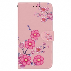 Leren Hoesje Honor 200 Sakura Met Riem