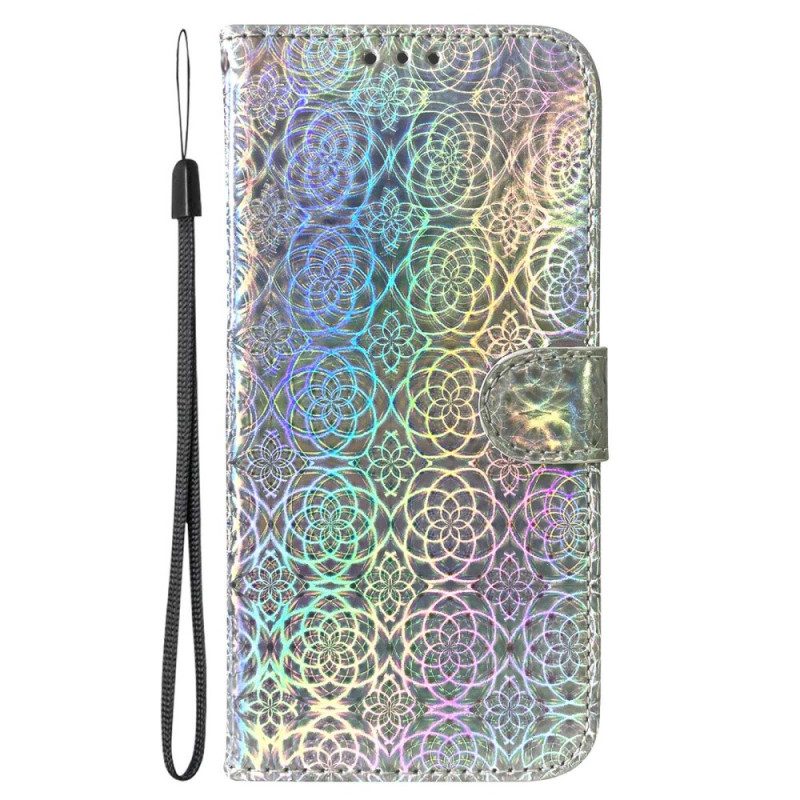 Leren Hoesje Voor Honor 200 Discostijl Met Bandjes