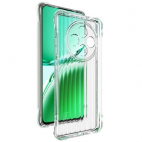 Cover Hoesje Oppo Reno 12f 5g Telefoonhoesje Transparante Golvende Textuur Met Imak-airbag