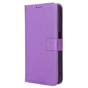 Flip Case Leren Oppo Reno 12f 5g Strappunten