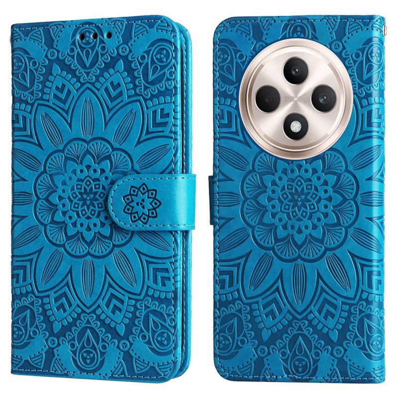 Folio-hoesje Oppo Reno 12f 5g Telefoonhoesje Flamboyante Mandala