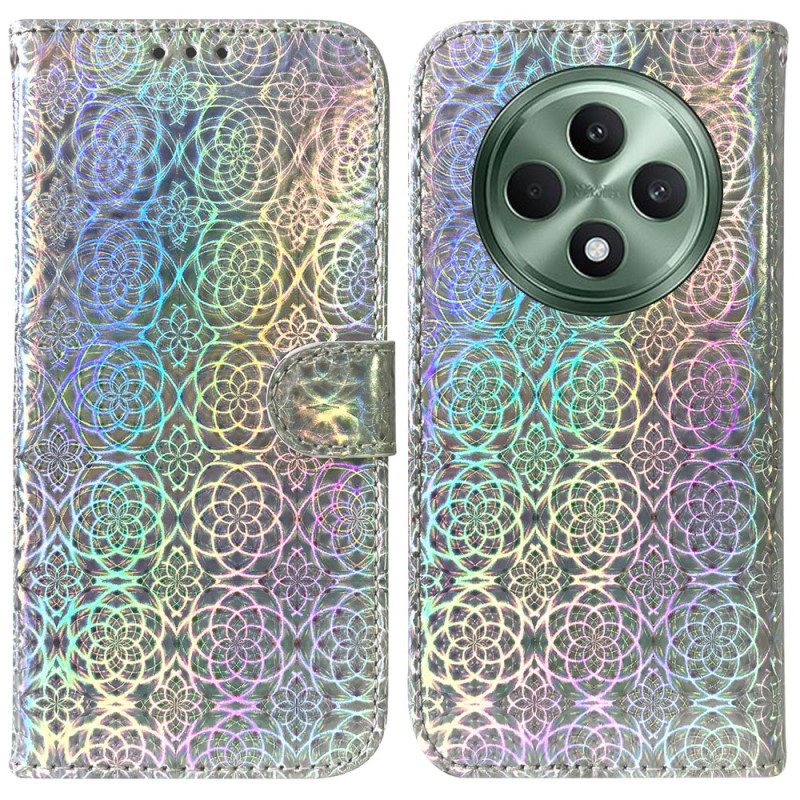 Leren Hoesje Oppo Reno 12f 5g Discostijl Bescherming Hoesje