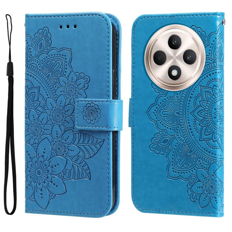 Leren Hoesje Oppo Reno 12f 5g Mandala-print Bescherming Hoesje