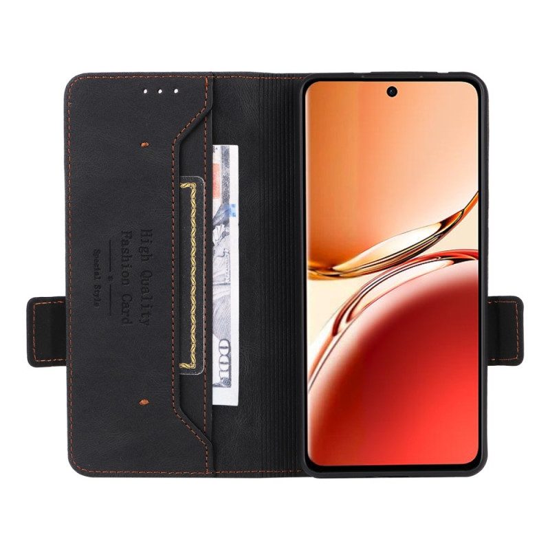 Leren Hoesje Voor Oppo Reno 12f 5g Retro-ontwerp