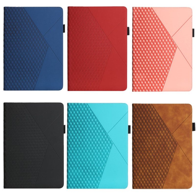 Case voor Samsung Galaxy Tab A8 (2021) Getextureerde Elastische Band