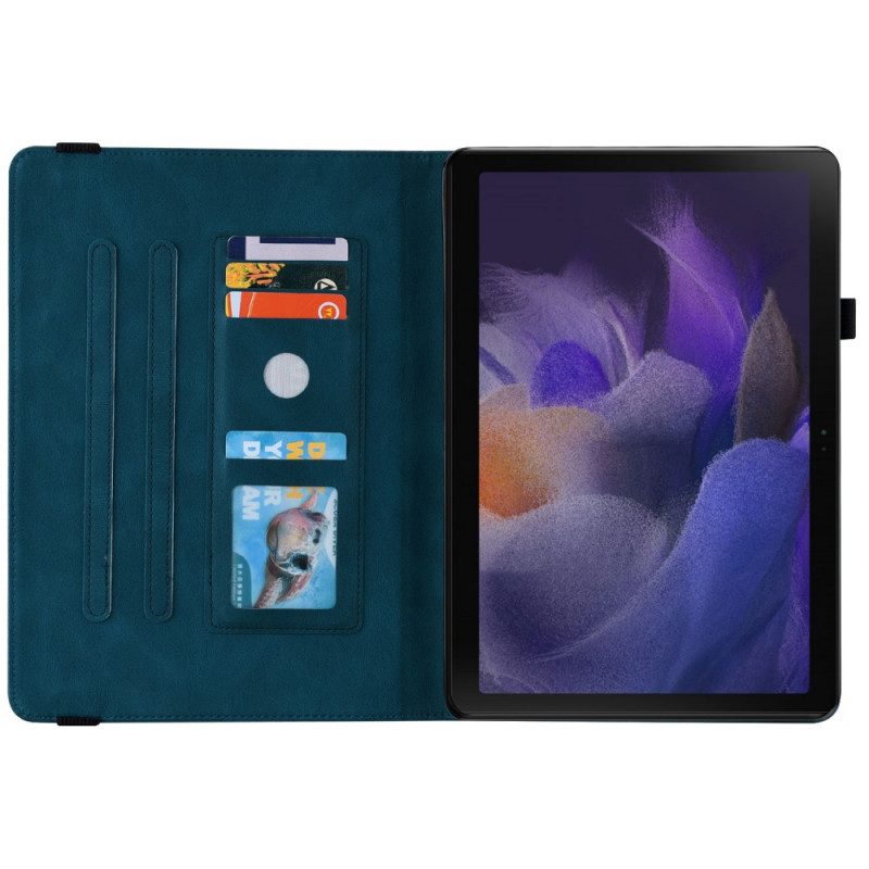 Cover voor Samsung Galaxy Tab A8 (2021) Vlinders Gedrukt Patroon