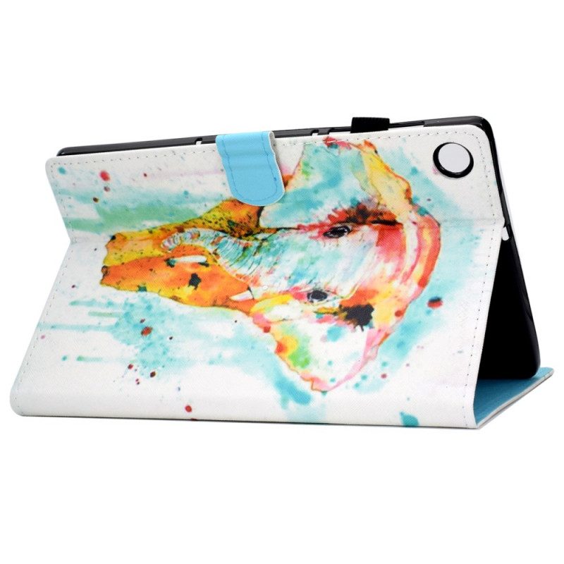 Folio-hoesje voor Samsung Galaxy Tab A8 (2021) Aquarel Olifant