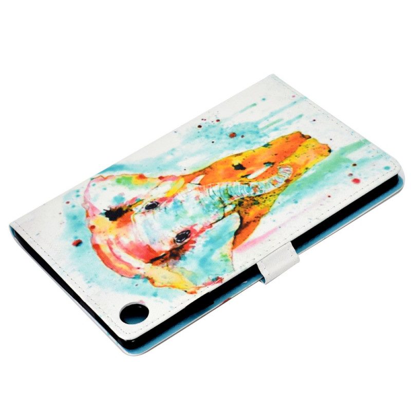 Folio-hoesje voor Samsung Galaxy Tab A8 (2021) Aquarel Olifant