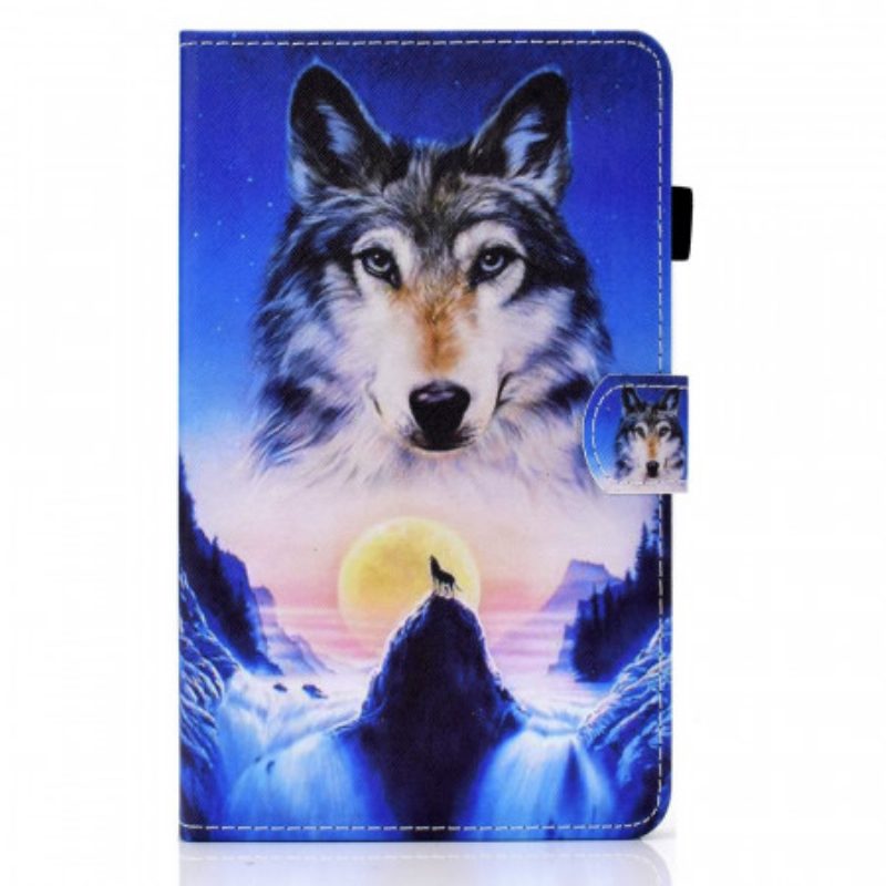 Folio-hoesje voor Samsung Galaxy Tab A8 (2021) Berg Wolf