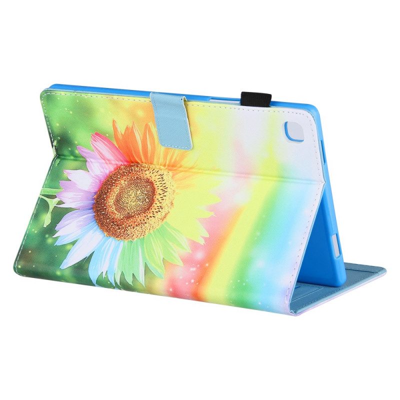 Folio-hoesje voor Samsung Galaxy Tab A8 (2021) Bloemen In De Zon