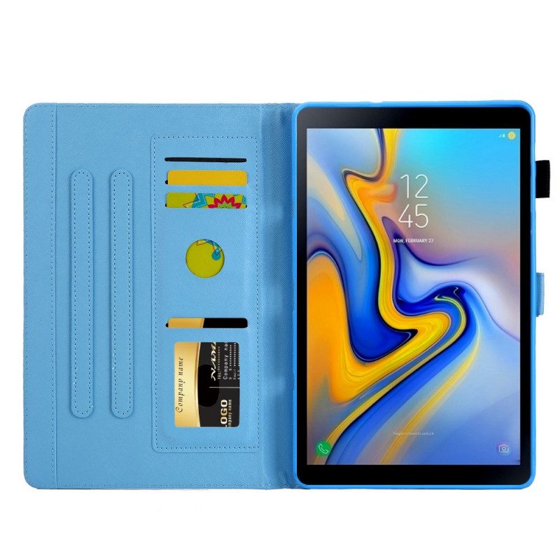 Folio-hoesje voor Samsung Galaxy Tab A8 (2021) Bloemen Vlinder