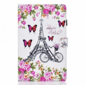 Folio-hoesje voor Samsung Galaxy Tab A8 (2021) Eiffeltoren Fiets