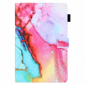 Folio-hoesje voor Samsung Galaxy Tab A8 (2021) Marmeren Stijl