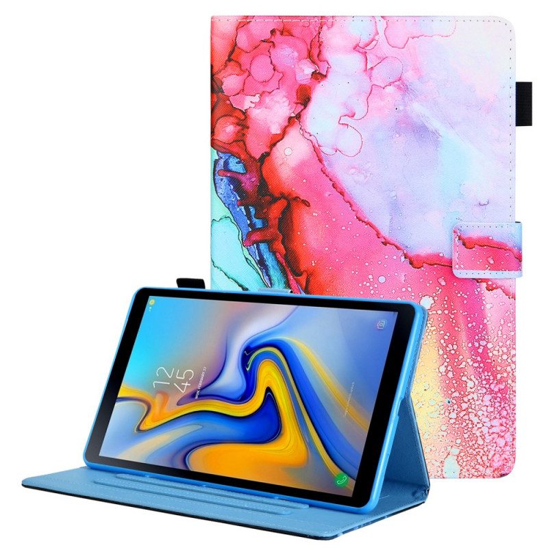 Folio-hoesje voor Samsung Galaxy Tab A8 (2021) Marmeren Stijl