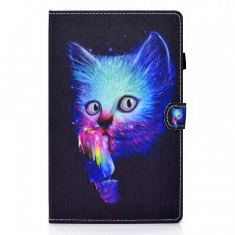 Folio-hoesje voor Samsung Galaxy Tab A8 (2021) Psycho Kat