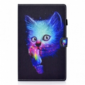 Folio-hoesje voor Samsung Galaxy Tab A8 (2021) Psycho Kat