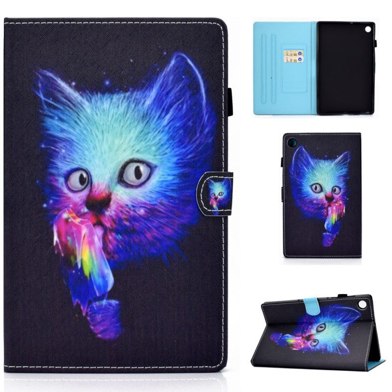 Folio-hoesje voor Samsung Galaxy Tab A8 (2021) Psycho Kat