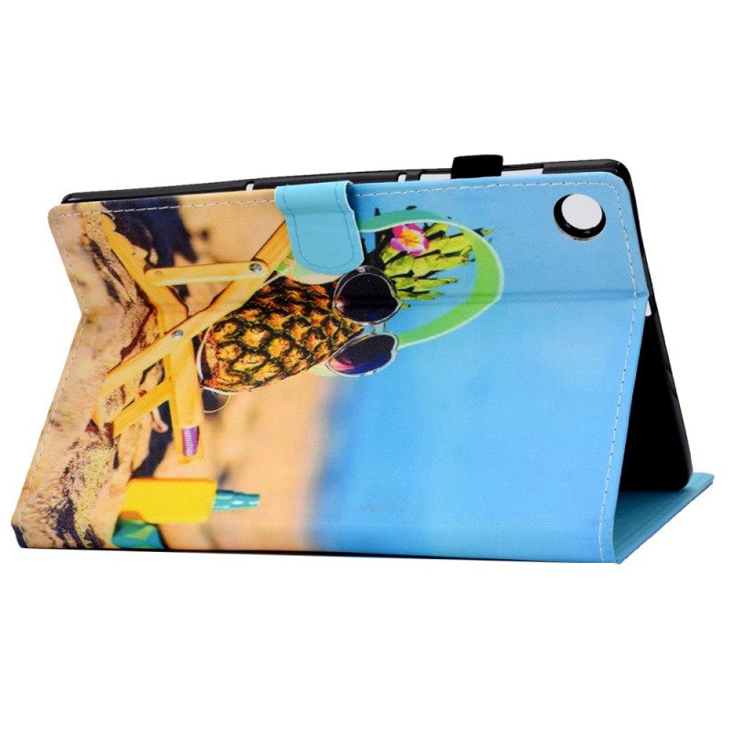 Leren Hoesje voor Samsung Galaxy Tab A8 (2021) Leuk Strand