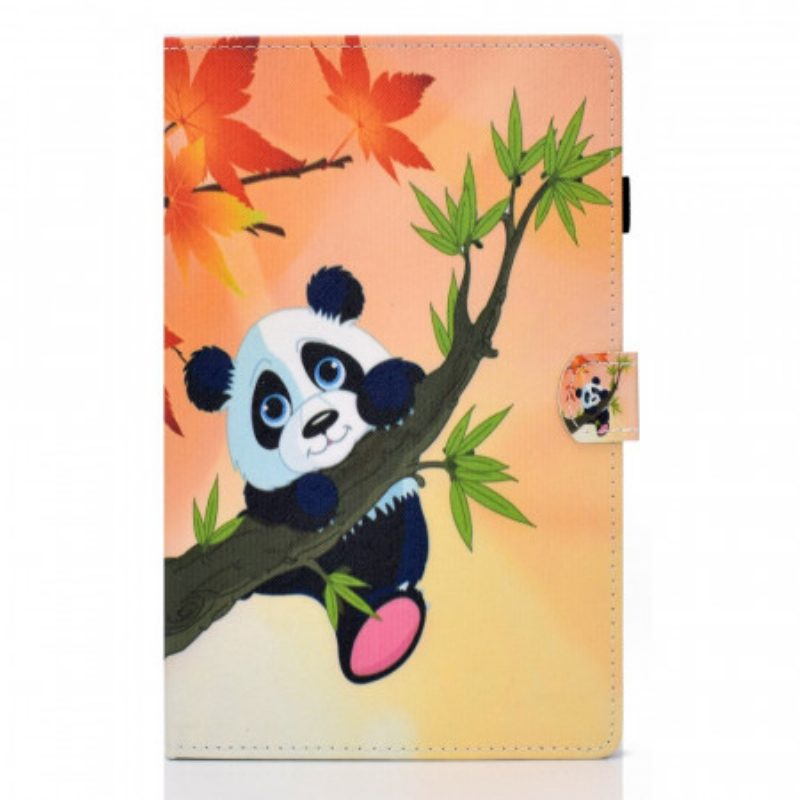 Leren Hoesje voor Samsung Galaxy Tab A8 (2021) Leuke Panda