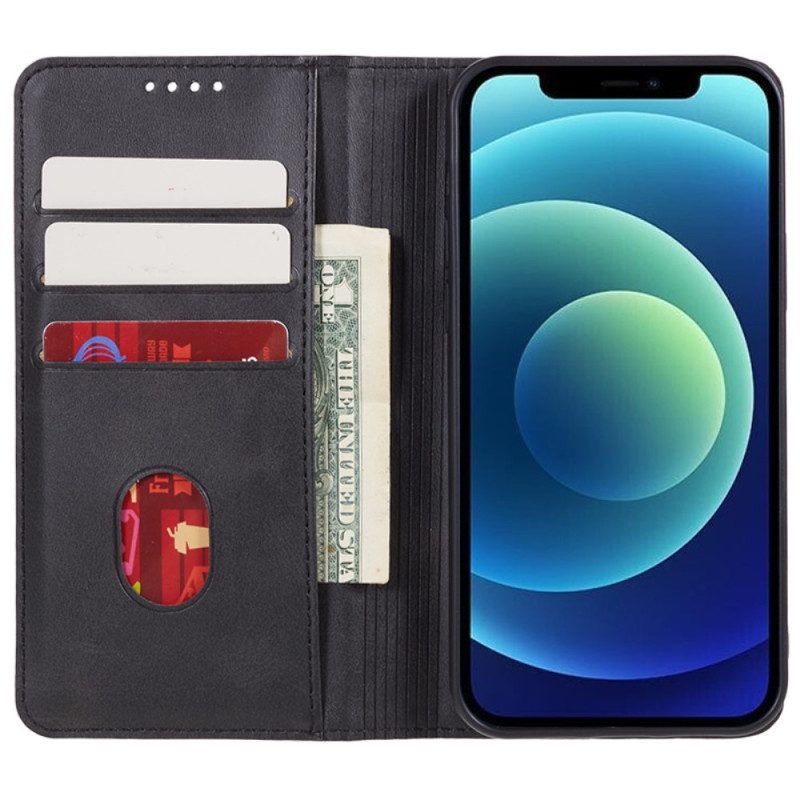 Bescherming Hoesje voor iPhone 15 Plus Folio-hoesje Klassiek Leereffect