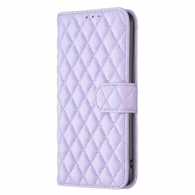 Flip Case voor iPhone 15 Plus Gewatteerd