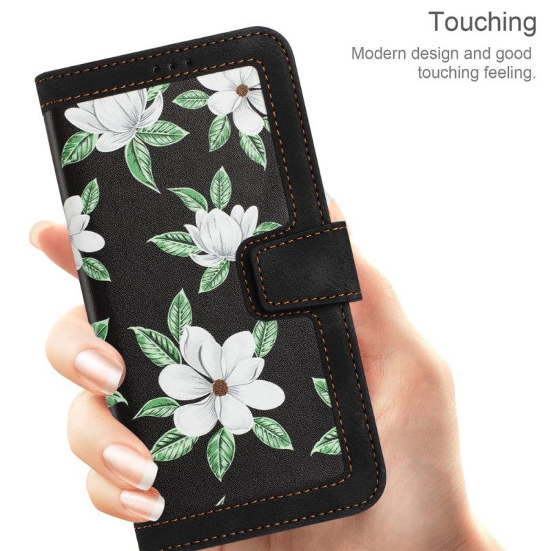 Flip Case voor iPhone 15 Plus Luxe Bloemen