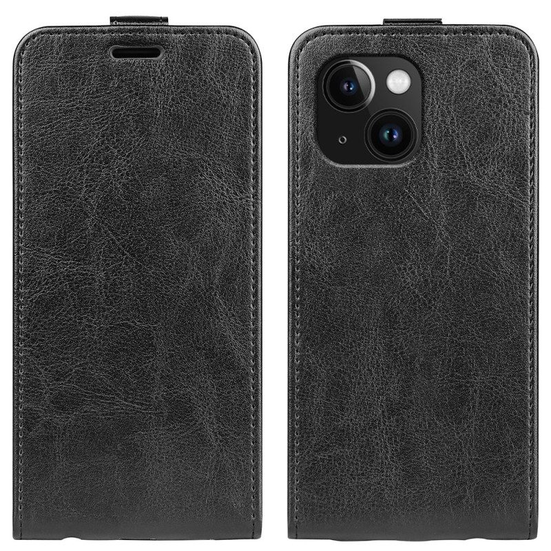 Folio-hoesje voor iPhone 15 Plus Flip Case Verticale Klep