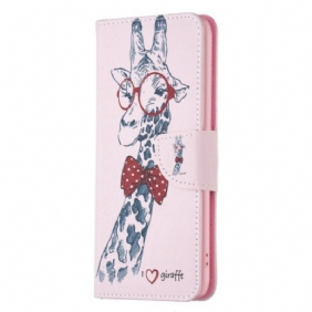 Folio-hoesje voor iPhone 15 Plus Intello-giraffe