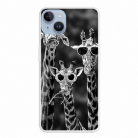 Hoesje voor iPhone 15 Plus Giraffen Incognito