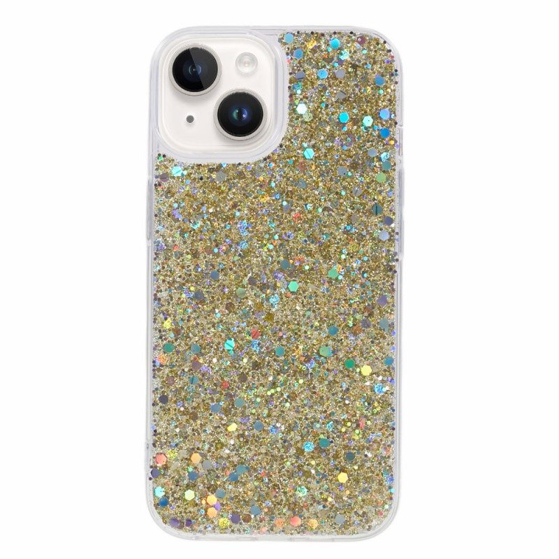 Hoesje voor iPhone 15 Plus Glitters