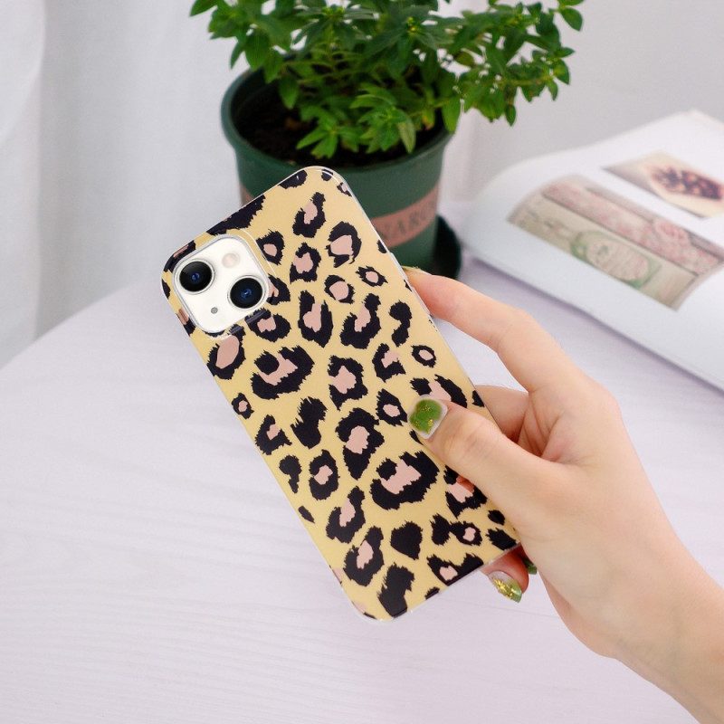 Hoesje voor iPhone 15 Plus Luipaard