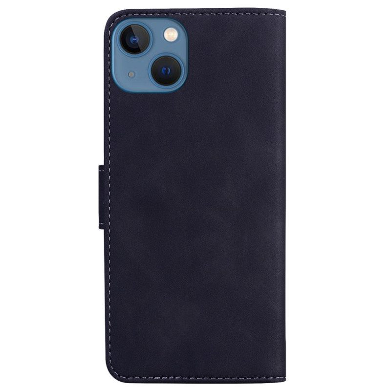 Leren Hoesje voor iPhone 15 Plus Zacht Leerstijl