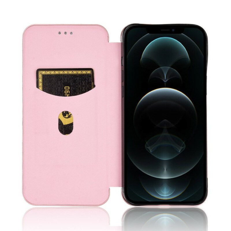 Bescherming Hoesje voor iPhone 13 Pro Max Folio-hoesje Koolstofvezel