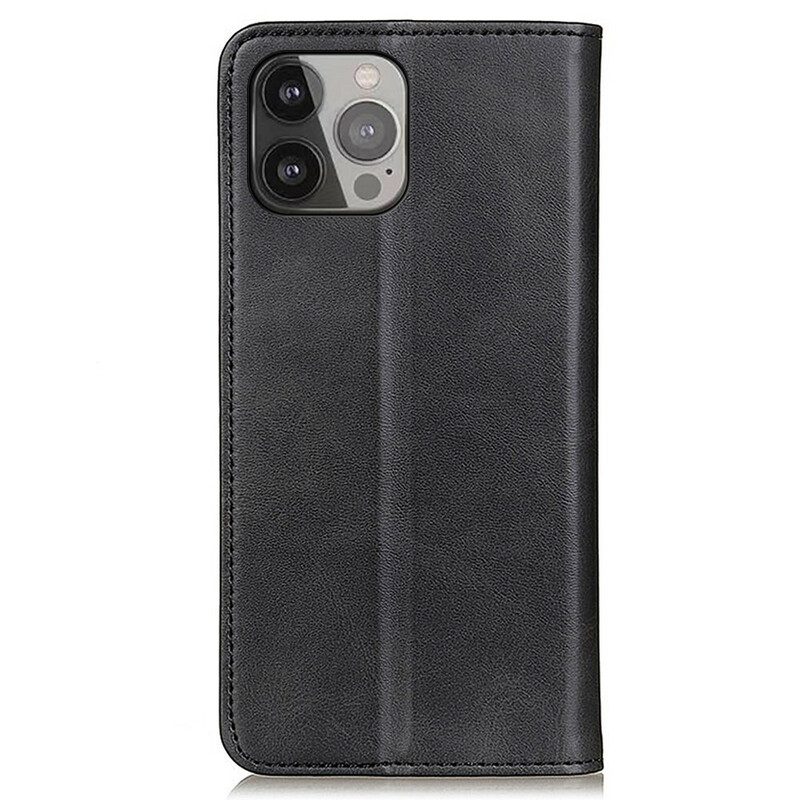 Bescherming Hoesje voor iPhone 13 Pro Max Folio-hoesje Lychee Splitleer