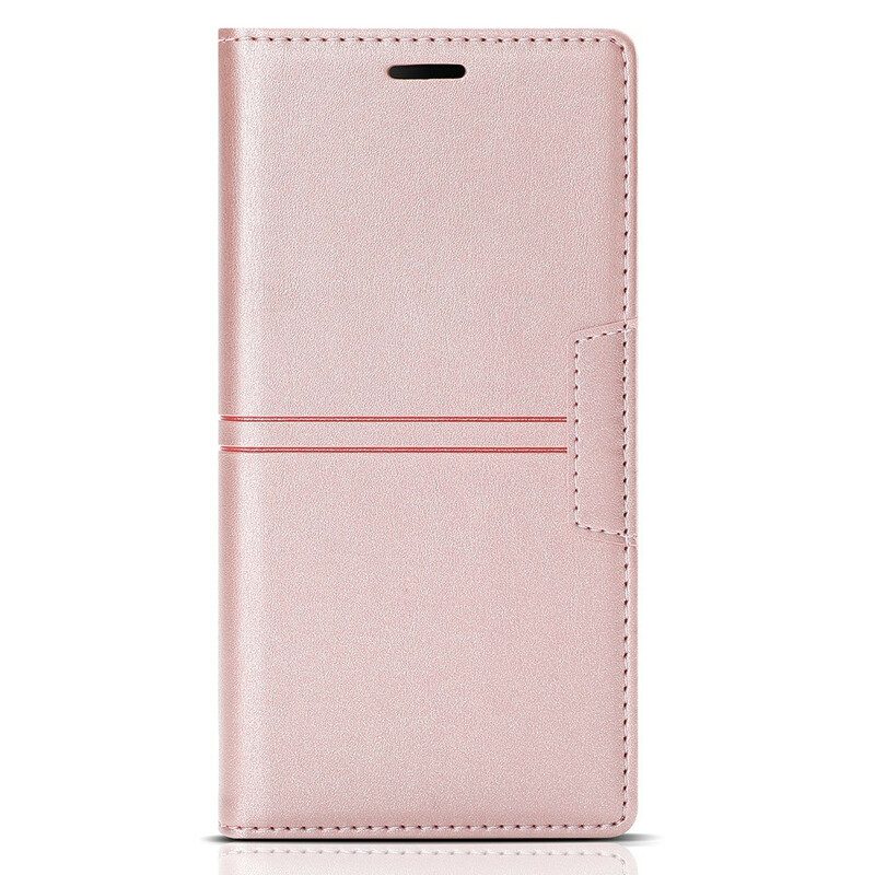 Bescherming Hoesje voor iPhone 13 Pro Max Folio-hoesje Stijl Lederen Stiksels Magnetische Sluiting