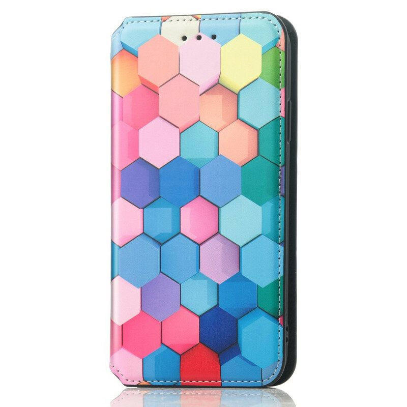 Bescherming Hoesje voor iPhone 13 Pro Max Folio-hoesje Verrassend Kleurrijk Patroon