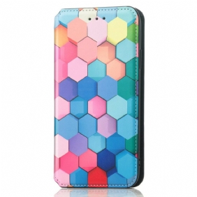 Bescherming Hoesje voor iPhone 13 Pro Max Folio-hoesje Verrassend Kleurrijk Patroon