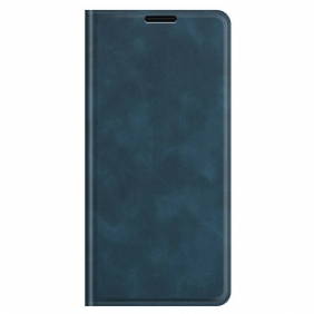 Bescherming Hoesje voor iPhone 13 Pro Max Folio-hoesje Zijdezacht Leereffect