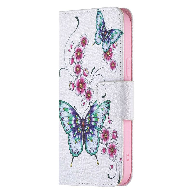 Flip Case voor iPhone 13 Pro Max Ongelooflijke Vlinders