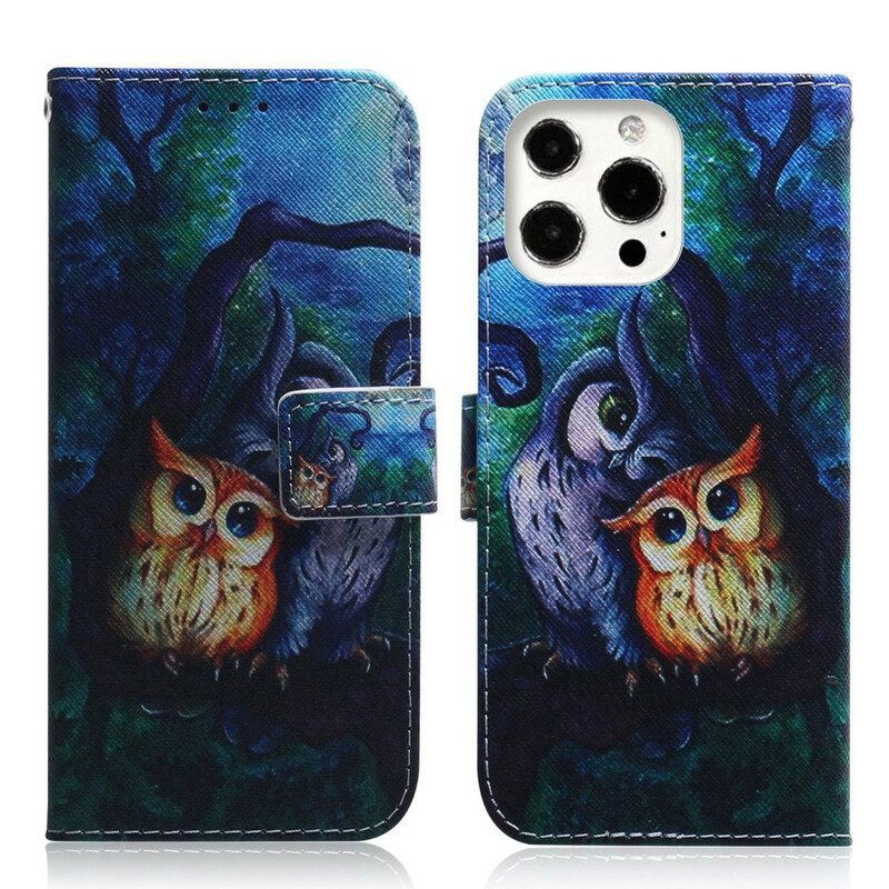 Flip Case voor iPhone 13 Pro Max Schilderij Van Uilen