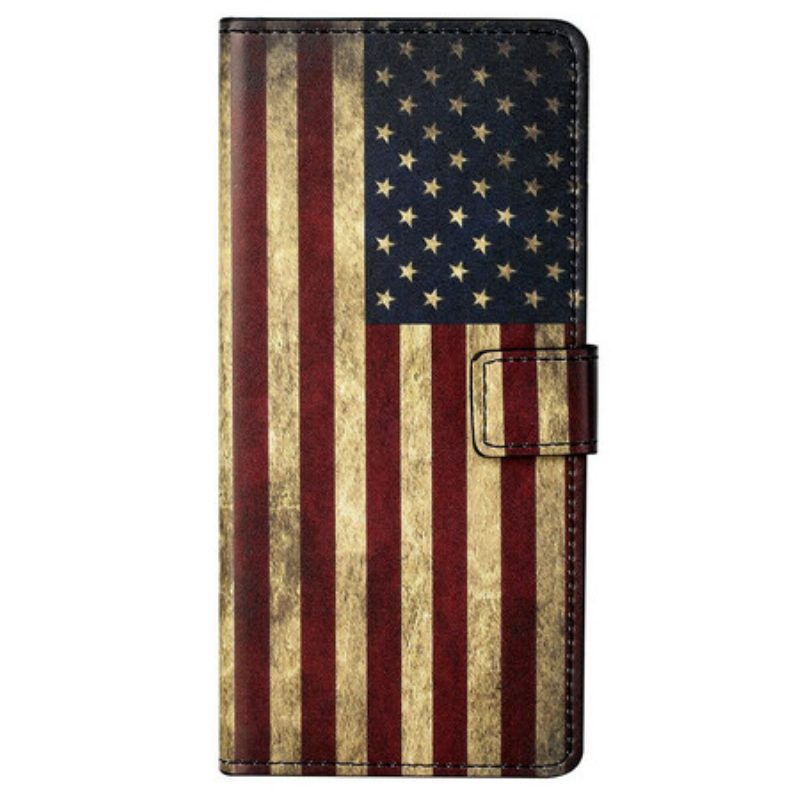 Folio-hoesje voor iPhone 13 Pro Max Amerikaanse Vlag