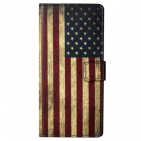 Folio-hoesje voor iPhone 13 Pro Max Amerikaanse Vlag