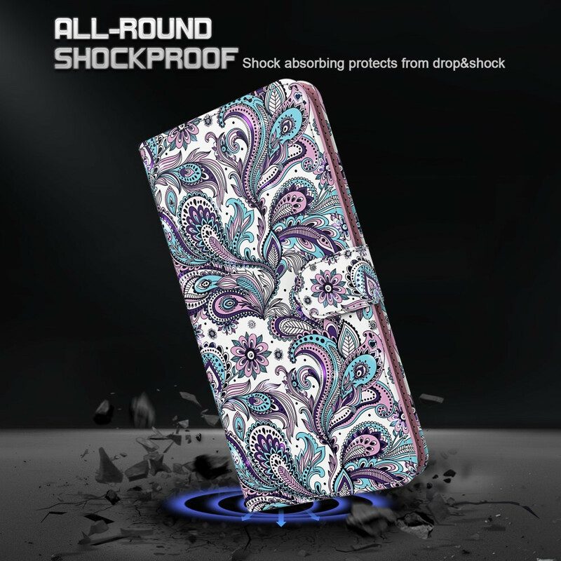 Folio-hoesje voor iPhone 13 Pro Max Bloemen Patronen