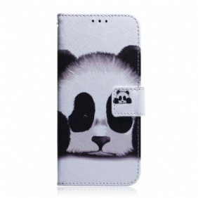 Folio-hoesje voor iPhone 13 Pro Max Panda Gezicht