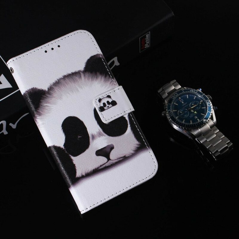 Folio-hoesje voor iPhone 13 Pro Max Panda Gezicht