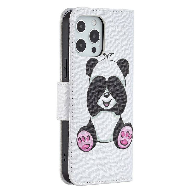 Folio-hoesje voor iPhone 13 Pro Max Panda-plezier